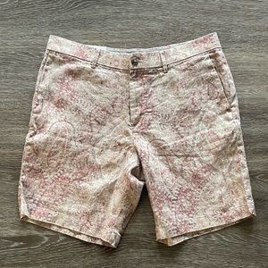 Banana Republic | Paisley Linen Shorts | 33